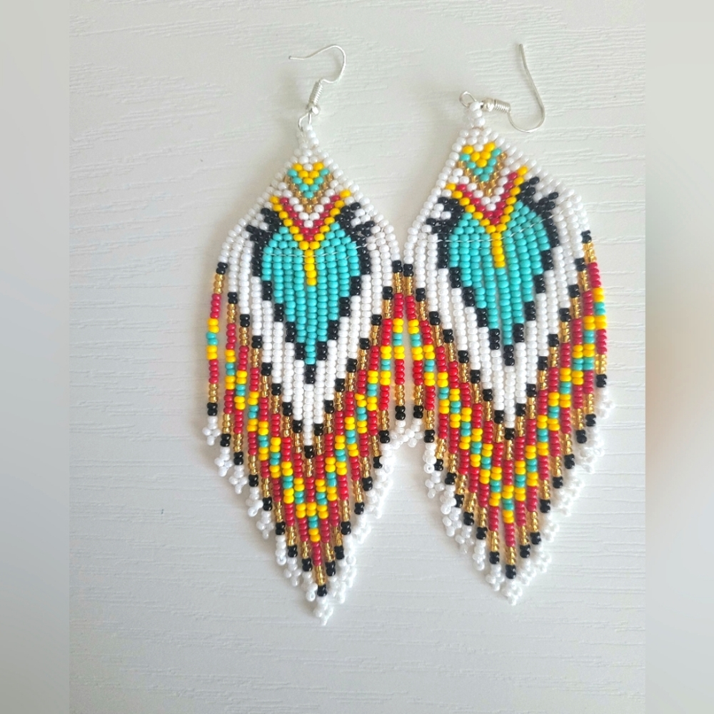 Boho Handmade Beaded Earrings